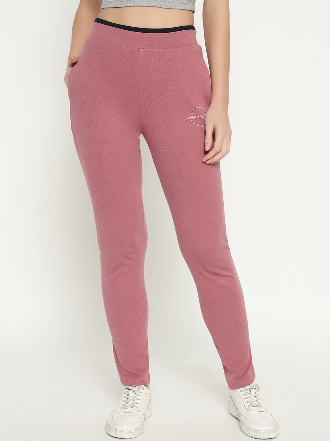 

POSE CASUALS Women Cotton Track Pant, Pink