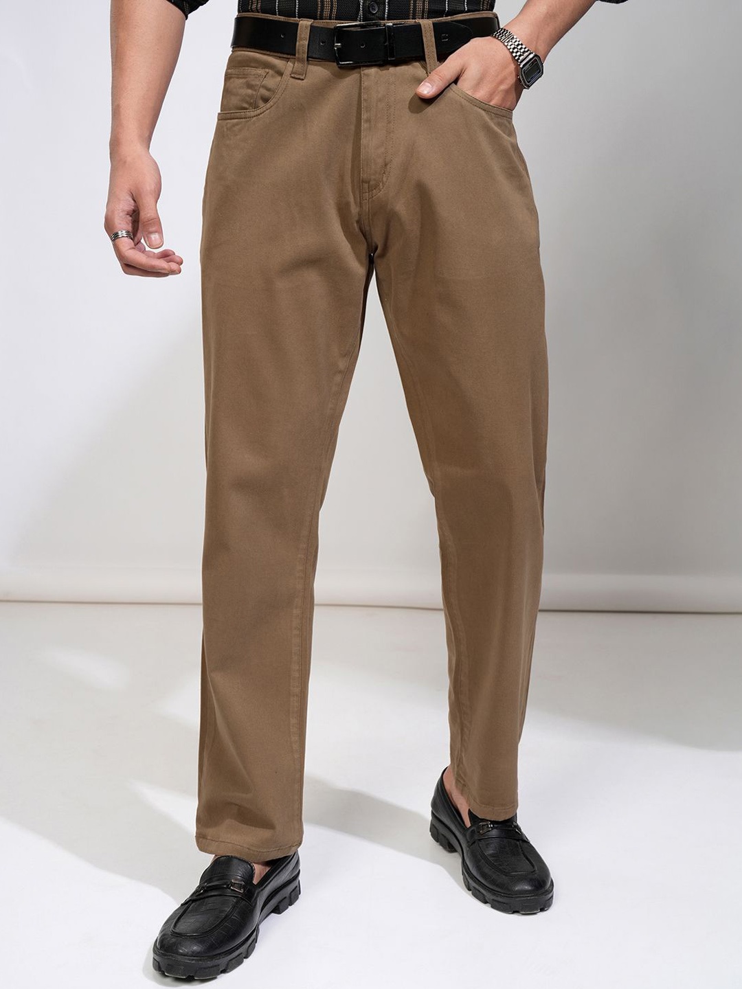 

HIGHLANDER Men Relaxed Fit Trouser, Brown