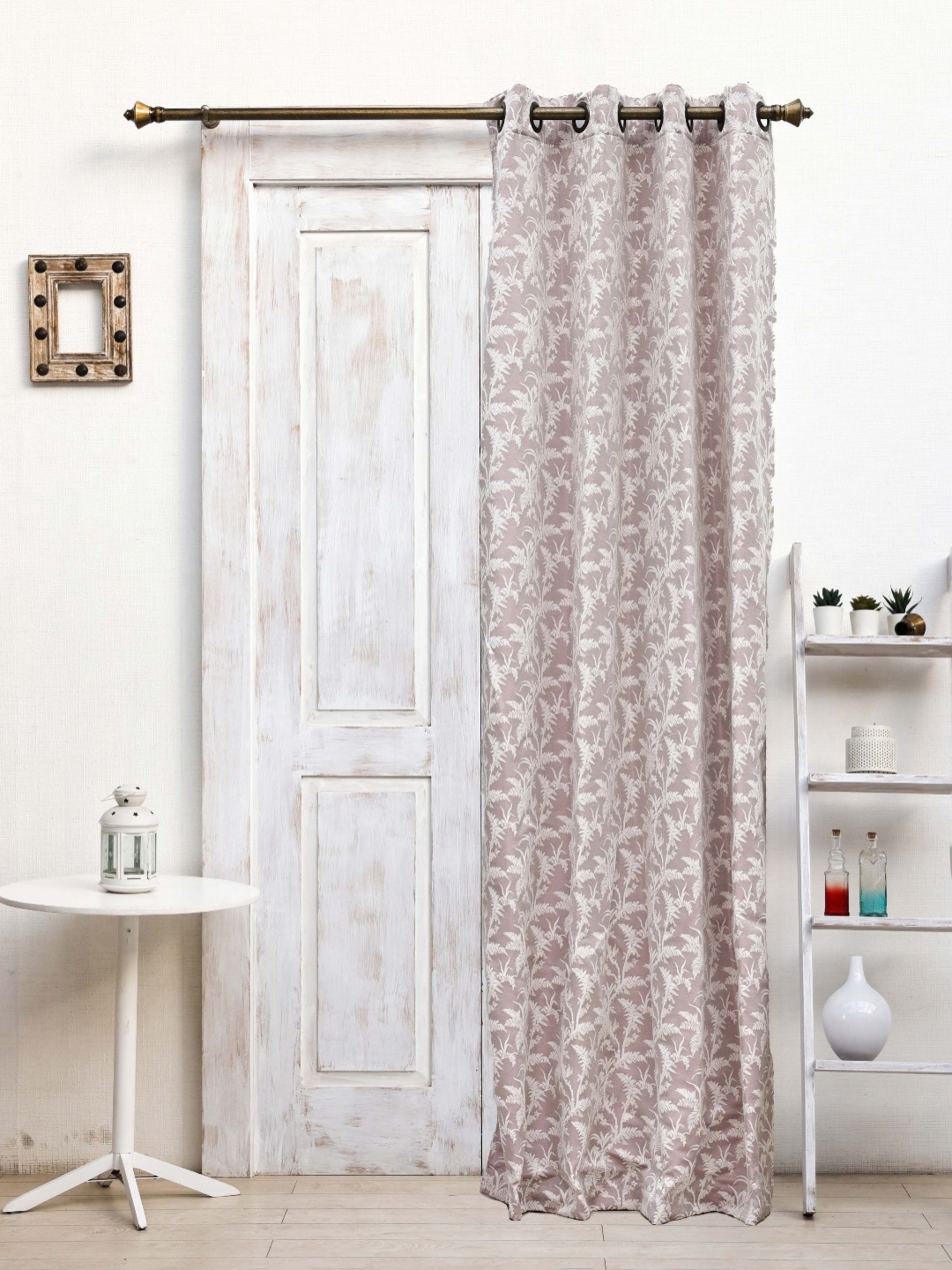 

Ariana Whisper Lavender & White Floral Door Curtain