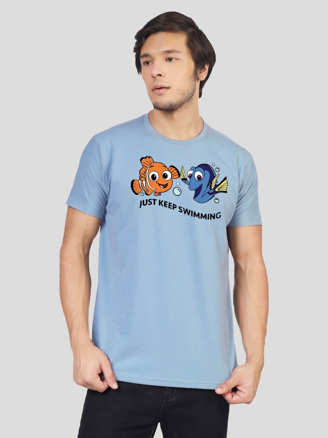 

Greylongg Men Yorksteadd 2076 Graphic Printed T-shirt, Blue