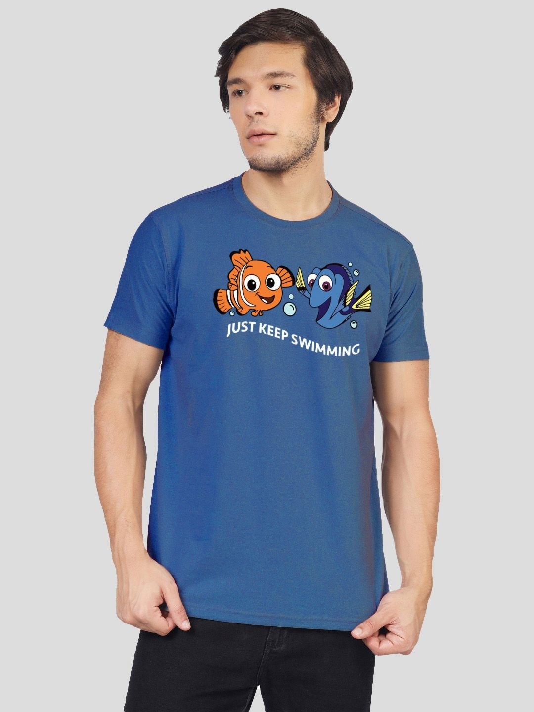 

Greylongg Men Yorksteadd 2076 Graphic Printed T-shirt, Blue