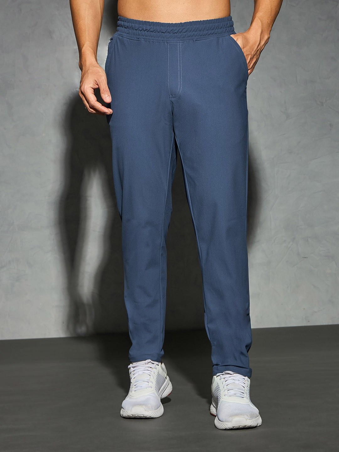

Technosport Men Rapid-Dry Fit Regular Fit Track Pants with DURACOOL+, Blue