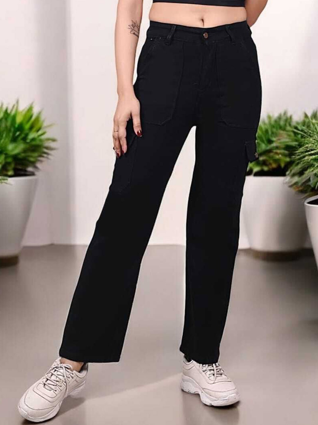

Hayler Women Mid-Rise Stretchable Jeans, Black
