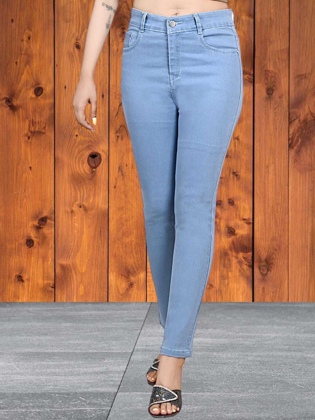 

Hayler Women Cotton Mid-Rise Stretchable Jeans, Blue
