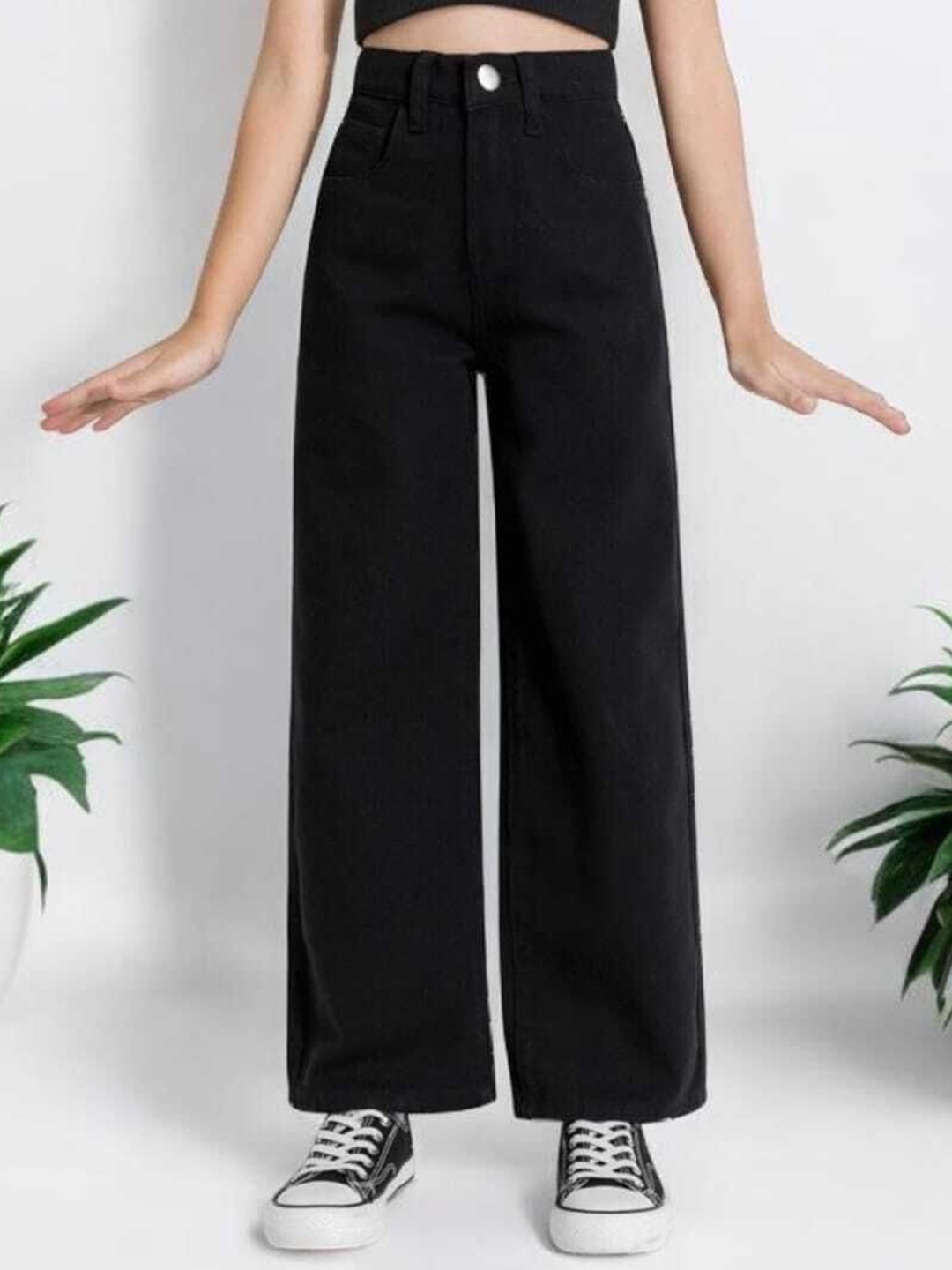 

Hayler Women High-Rise Flared Jeans, Black