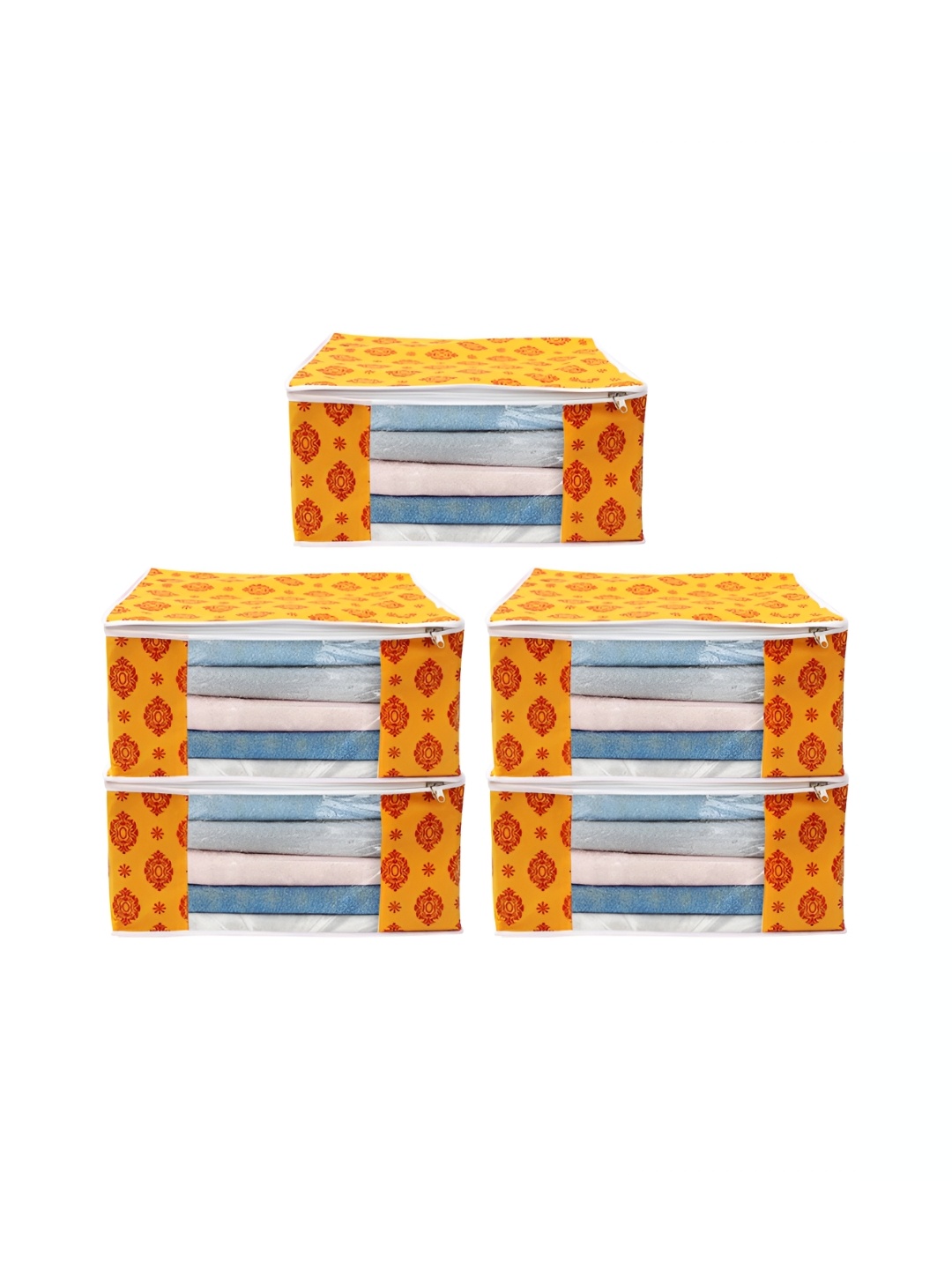 

ANKIT INTERNATIONAL Orange Set of 5 Super Strong Multi-Utility Organisers