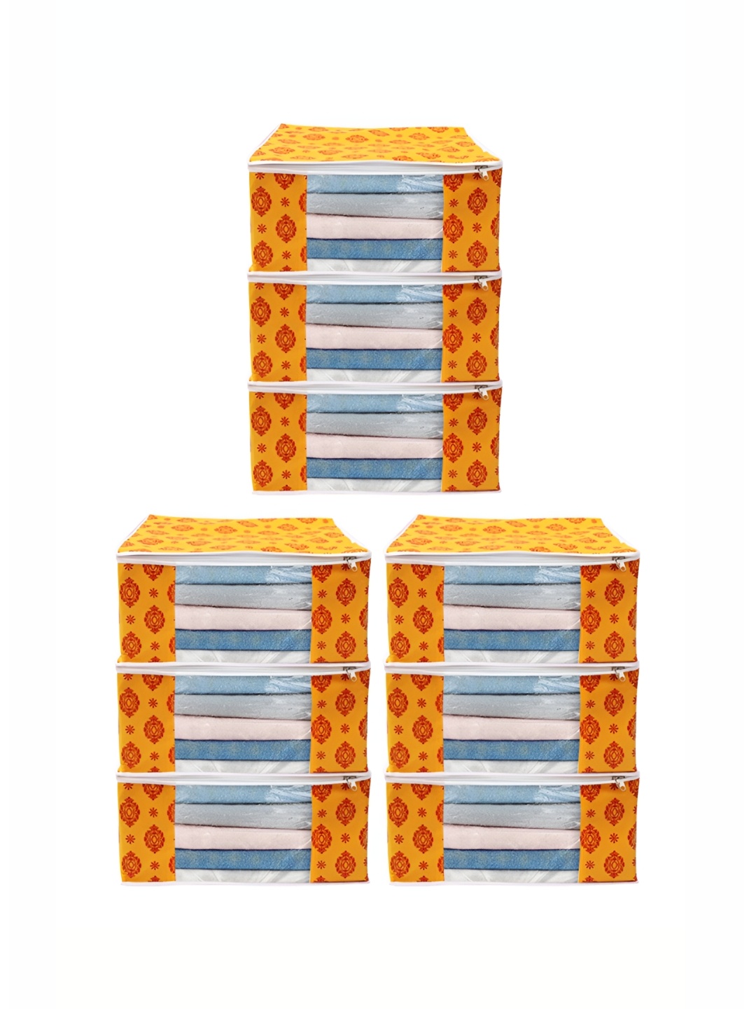 

ANKIT INTERNATIONAL Orange Set of 9 Super Strong Multi-Utility Organisers