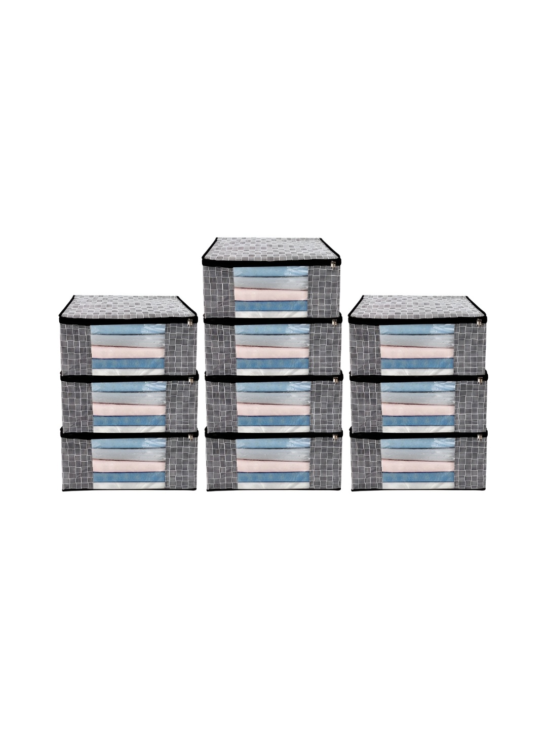 

ANKIT INTERNATIONAL Black Set of 10 Super Strong Multi-Utility Organisers