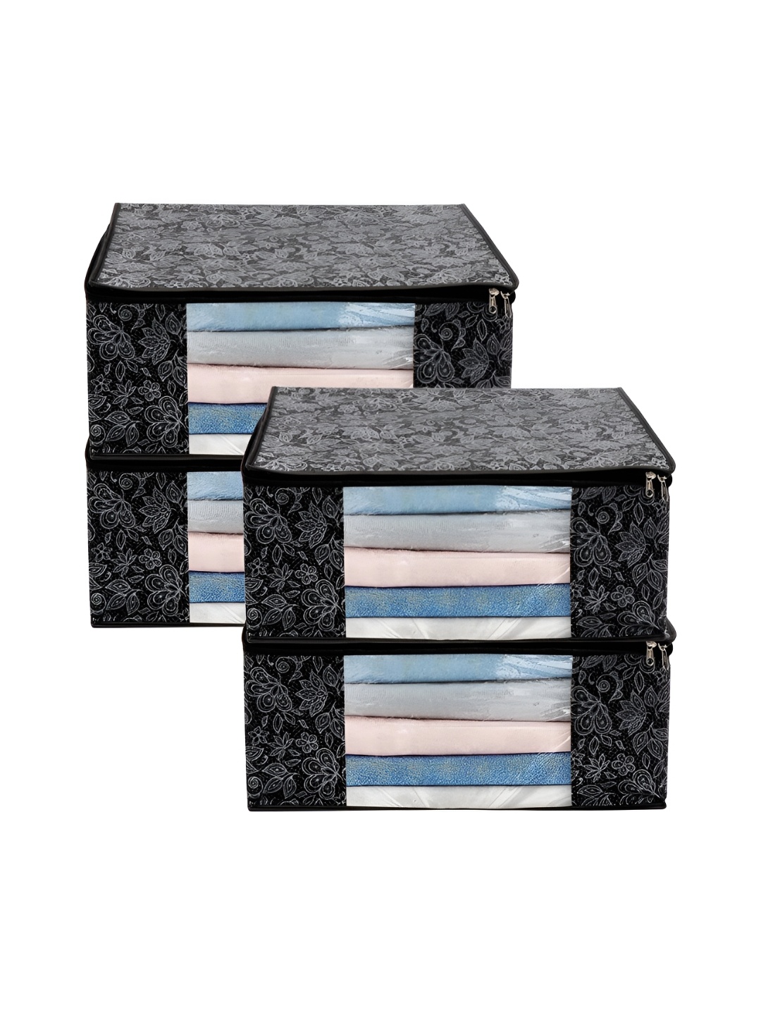 

ANKIT INTERNATIONAL Black Set of 4 Super Strong Multi-Utility Organisers