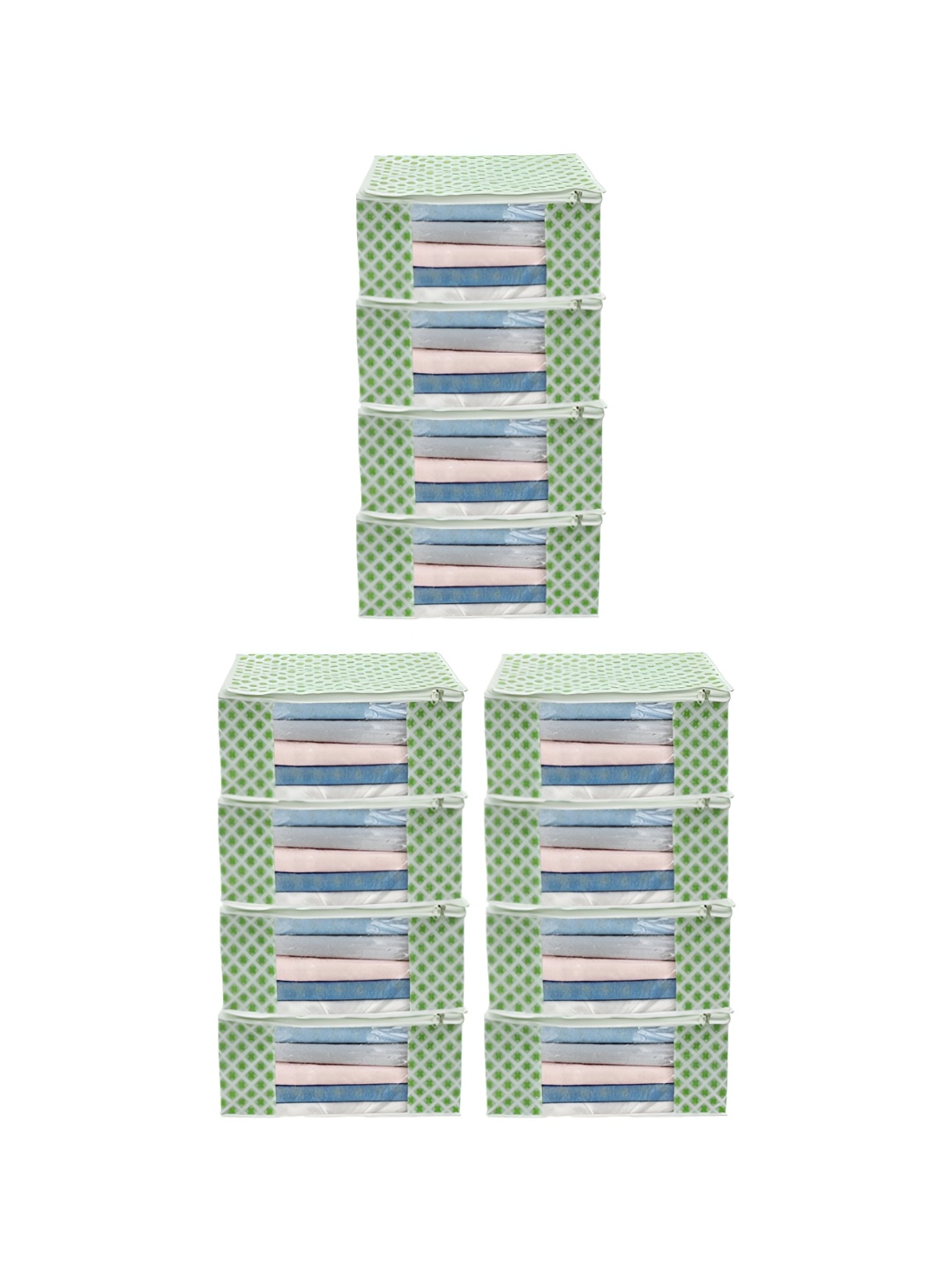 

ANKIT INTERNATIONAL Green Set of 12 Super Strong Multi-Utility Organisers