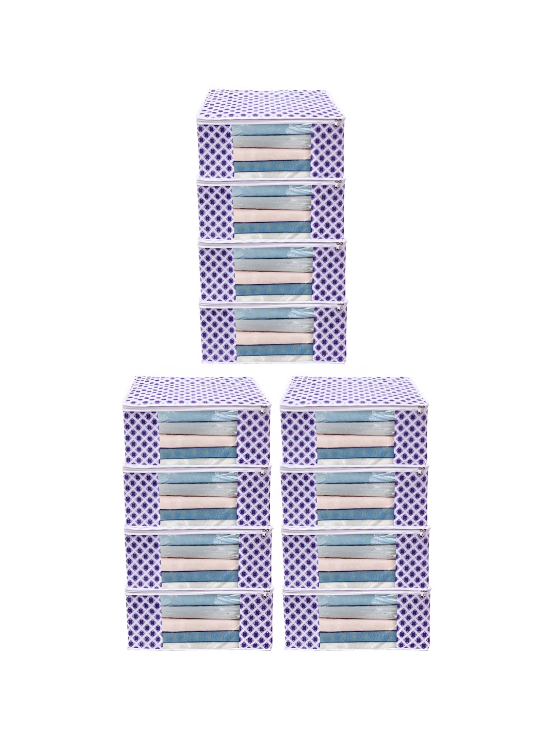

ANKIT INTERNATIONAL Blue Set of 12 Super Strong Multi-Utility Organisers