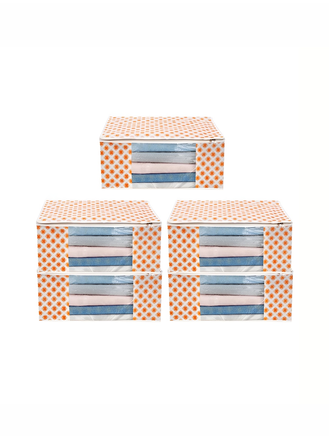 

ANKIT INTERNATIONAL Orange Set of 5 Super Strong Multi-Utility Organisers