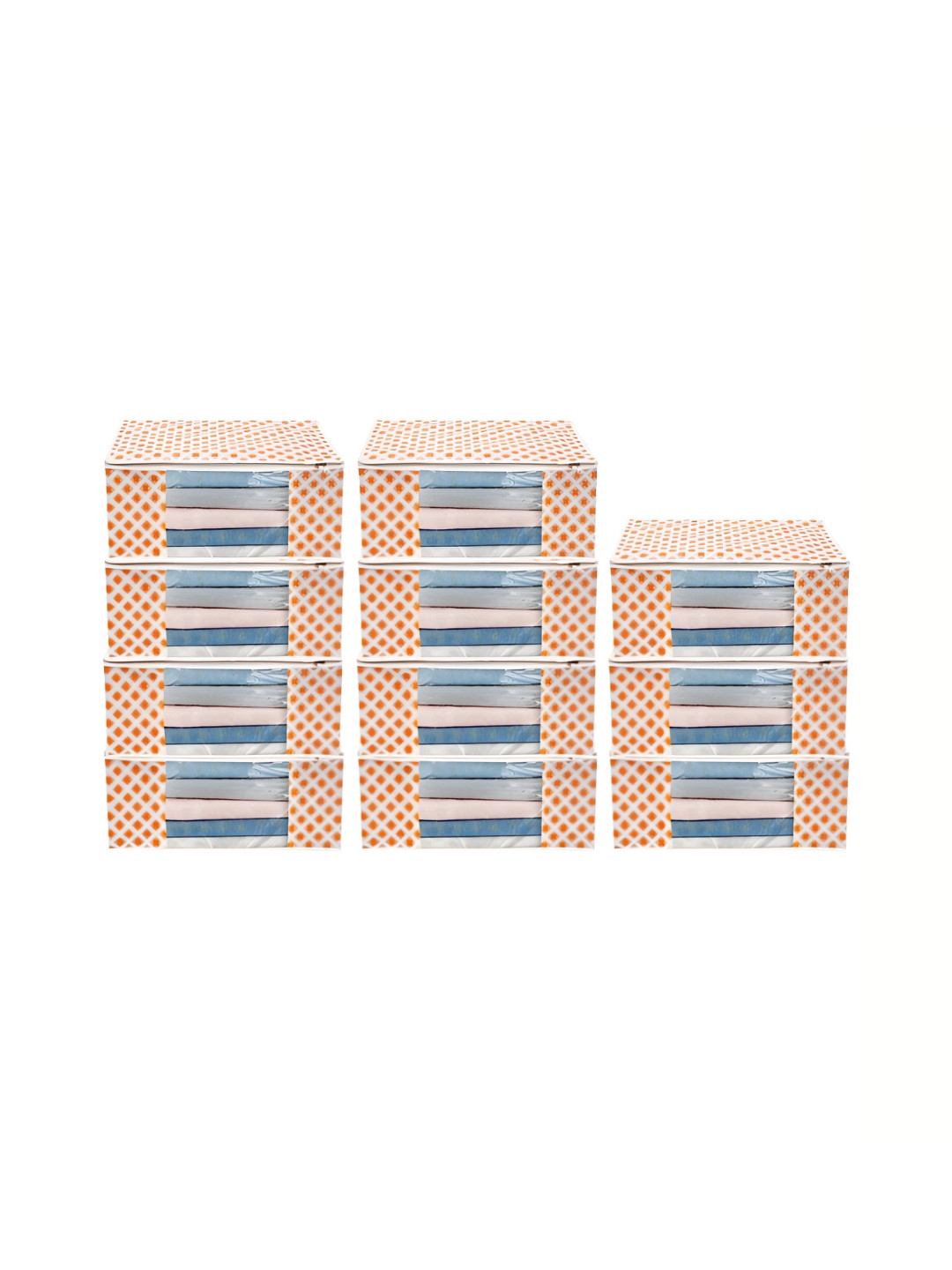 

ANKIT INTERNATIONAL Orange Set of 11 Super Strong Multi-Utility Organisers
