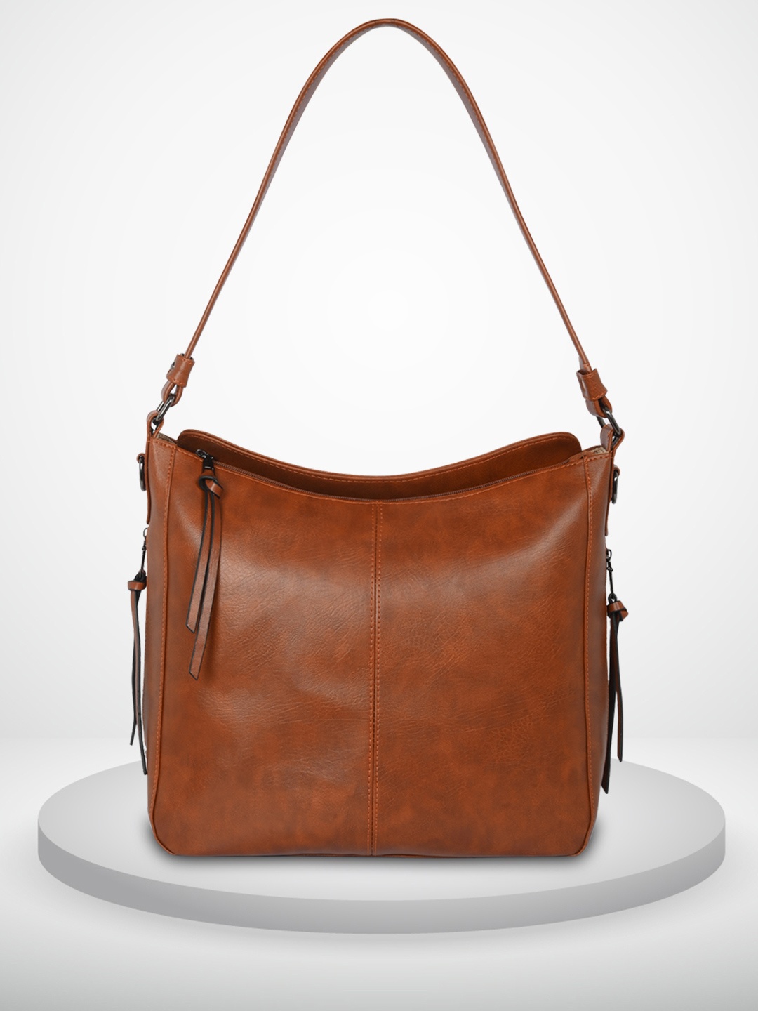 

Womanix Women Solid Structured Shoulder Bag, Tan