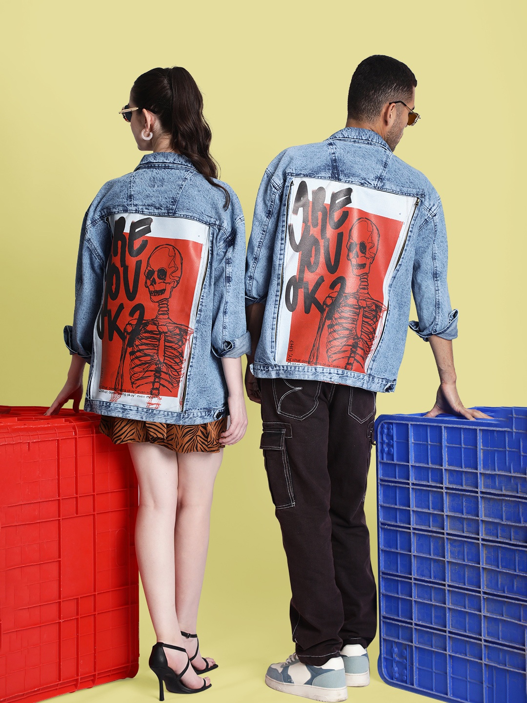 Bene Kleed Swapable Denim Jacket, Blue