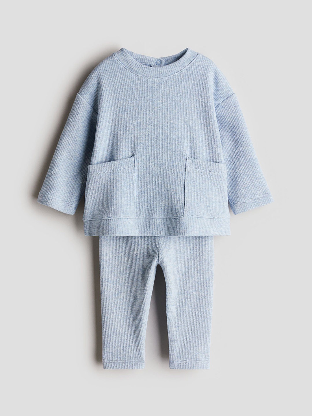 

H&M Boys 2-Piece Cotton Jersey Set, Blue