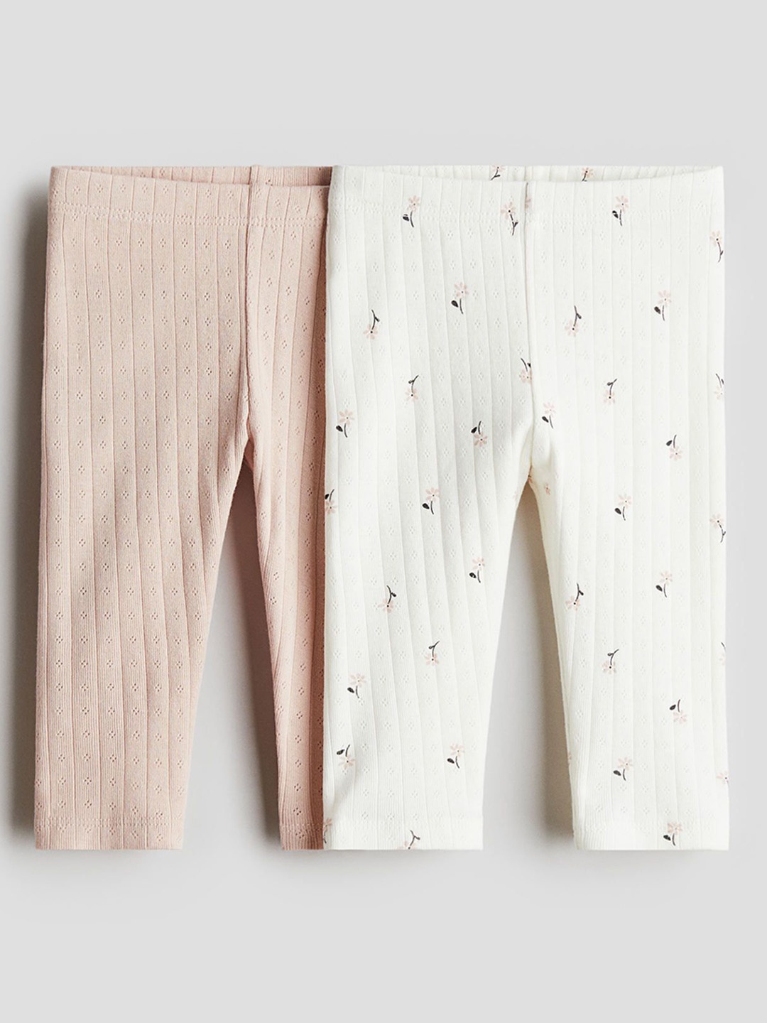 

H&M 2-Pack Leggings, Pink