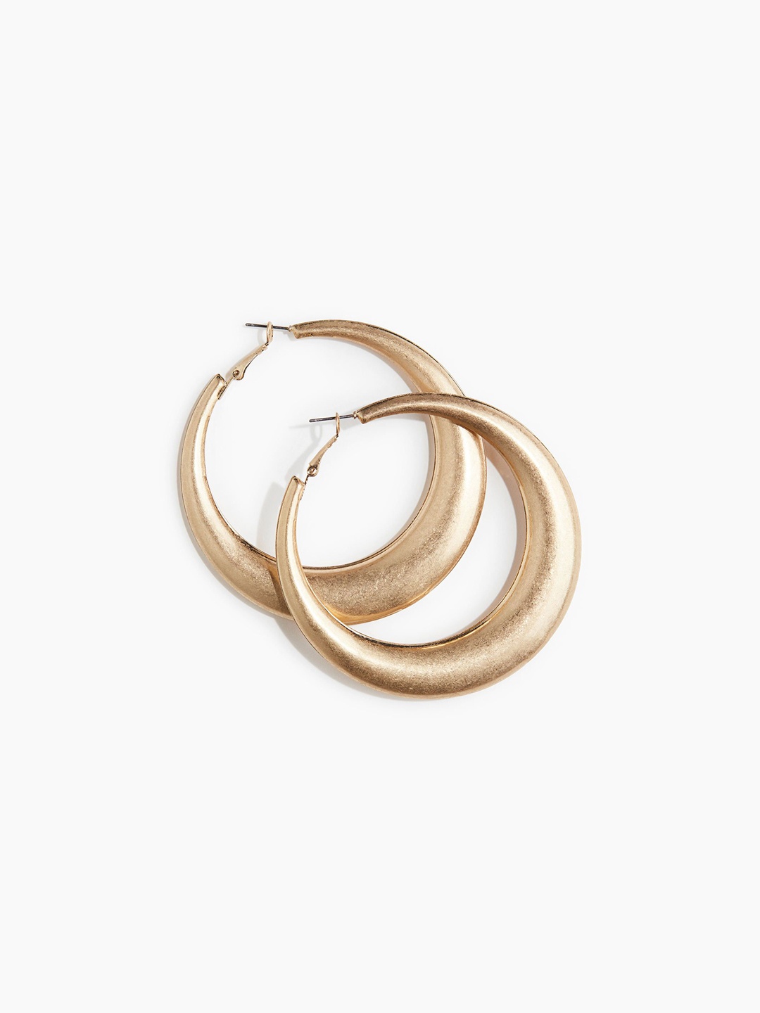

H&M Stainless Steel Wide Hoop Earrings, Yellow