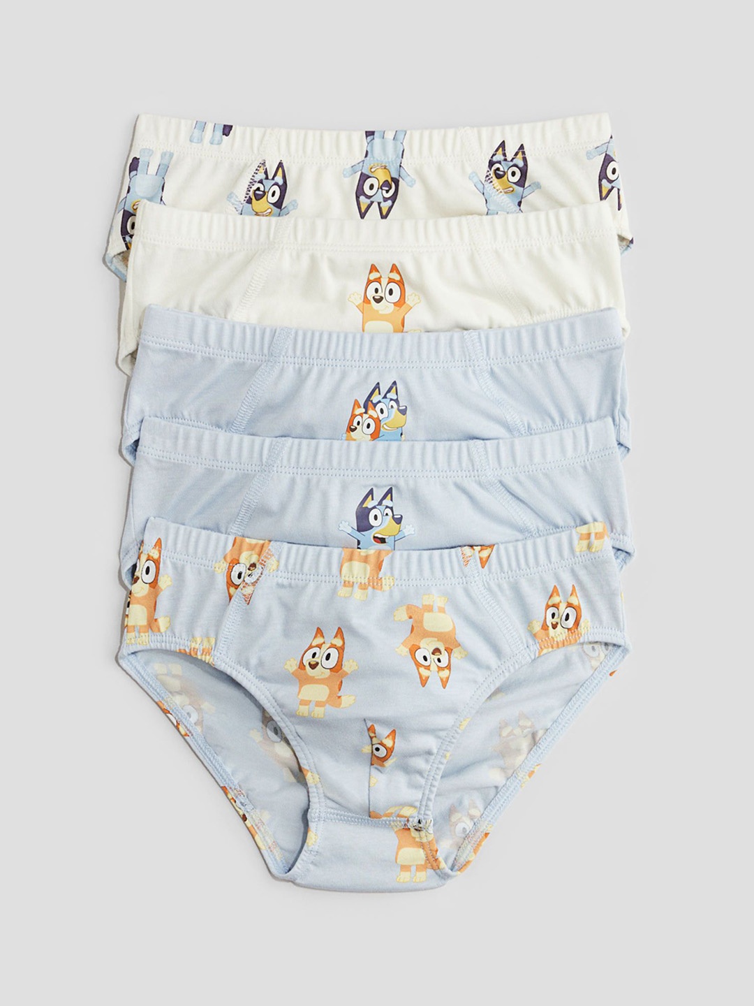 

H&M 5-Pack Printed Boys Briefs, Blue