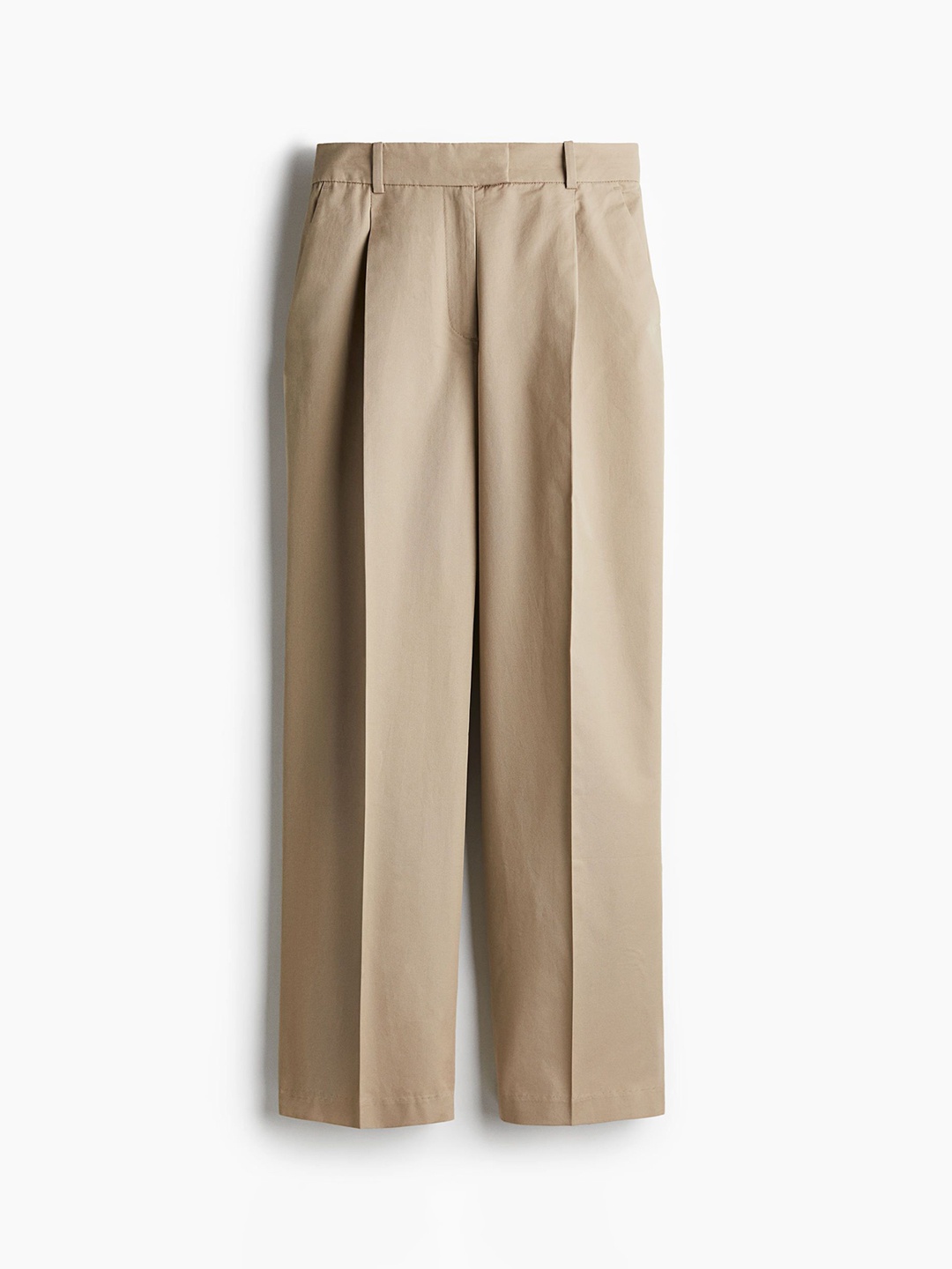 

H&M Crease-Leg Chinos, Beige