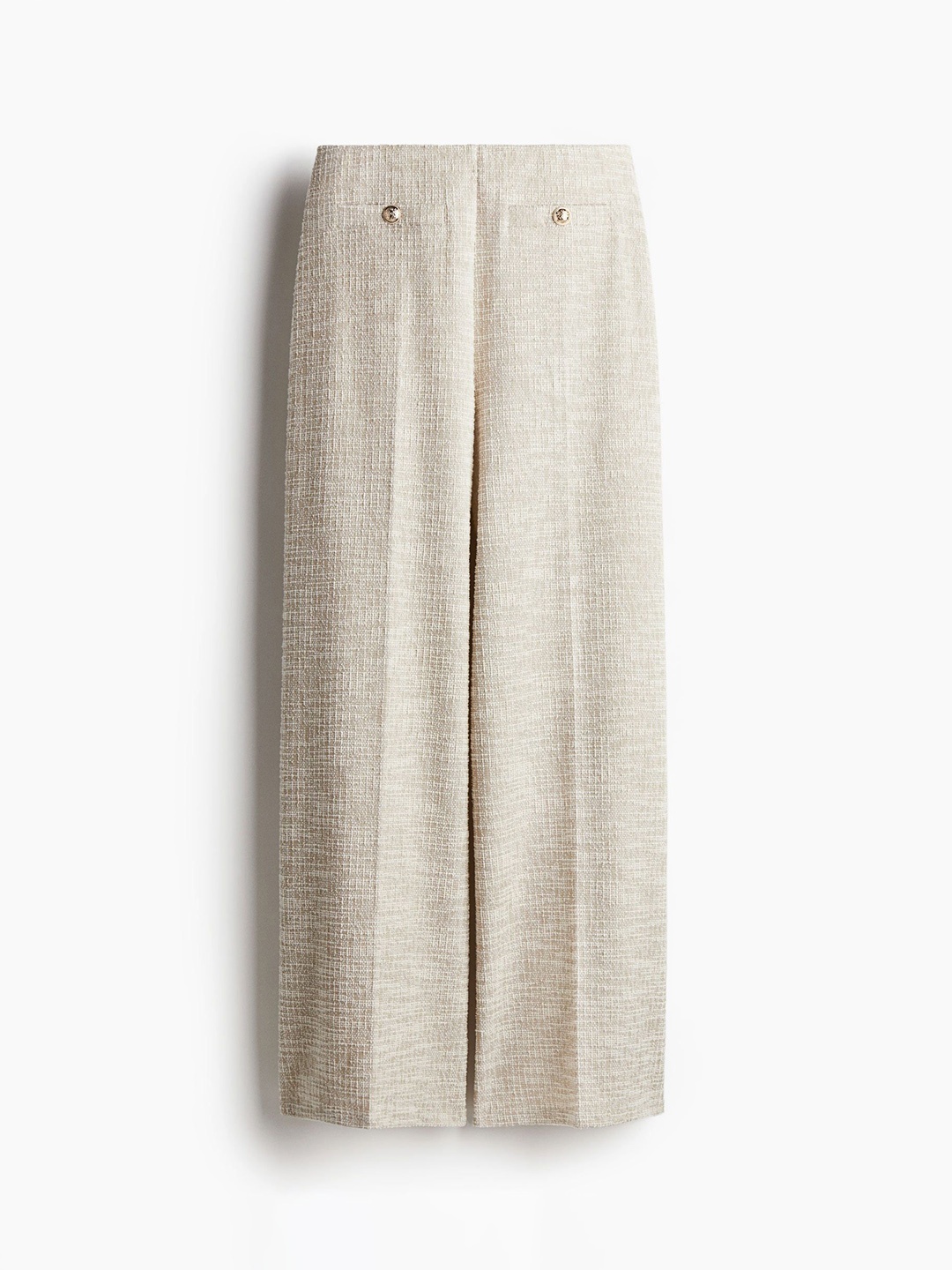 

H&M Straight Trousers, Beige