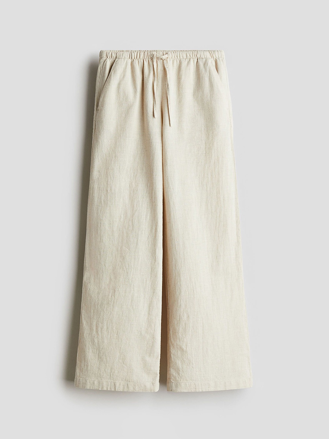 

H&M Linen-Blend trousers, Beige