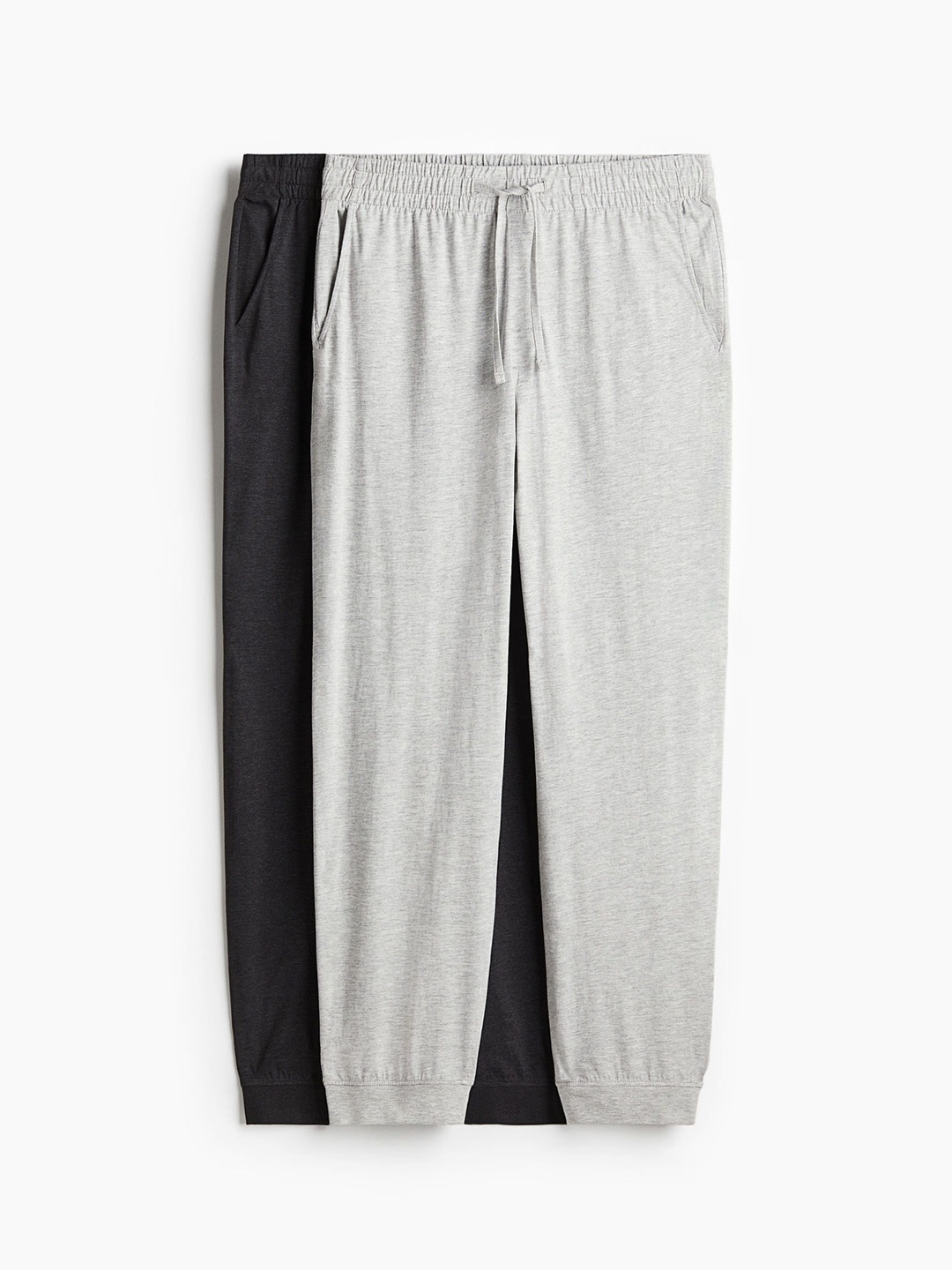 

H&M 2-Pack Regular Fit Jersey Joggers, Grey