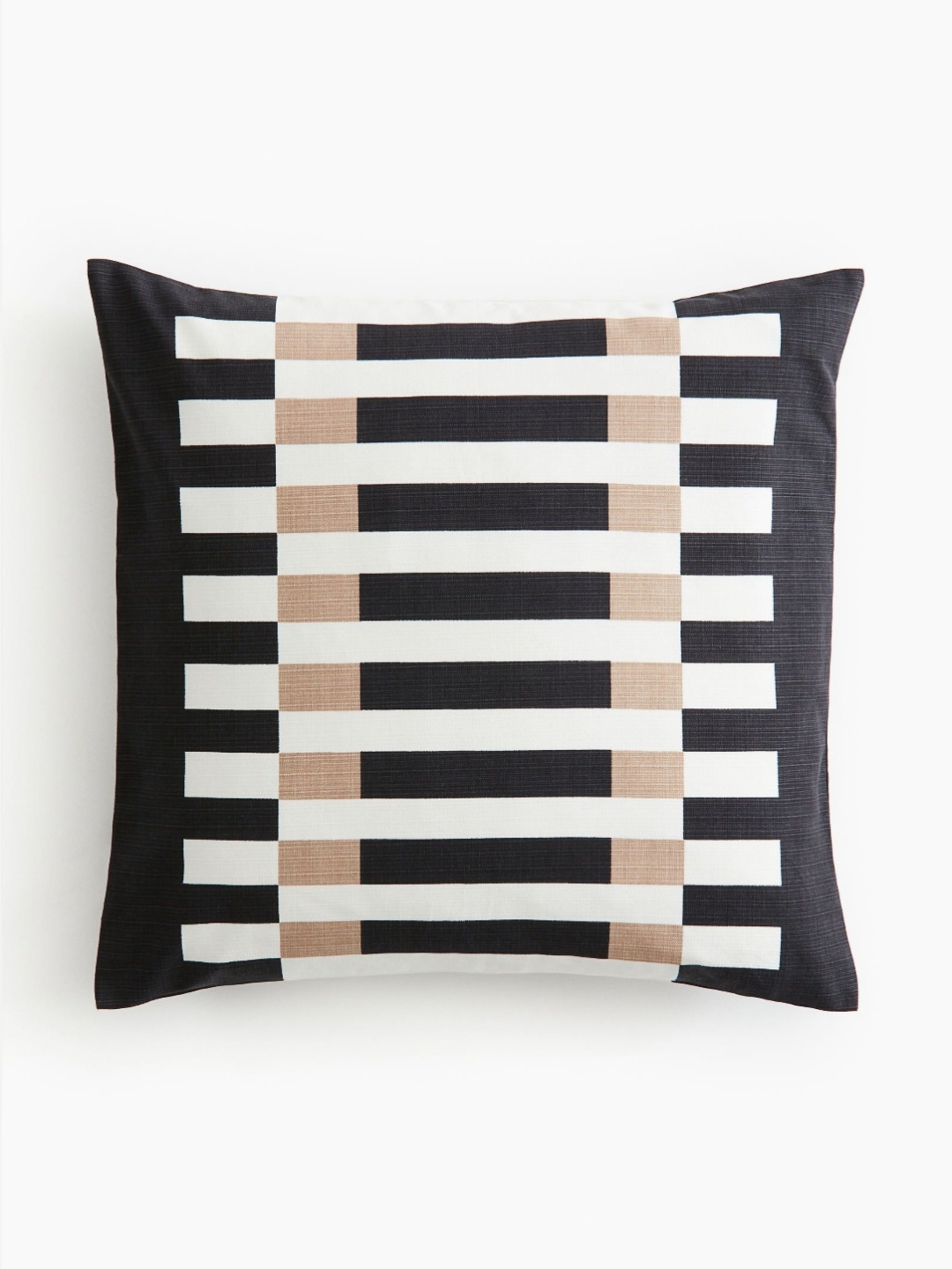 

H&M Black Patterned Cushion Cover
