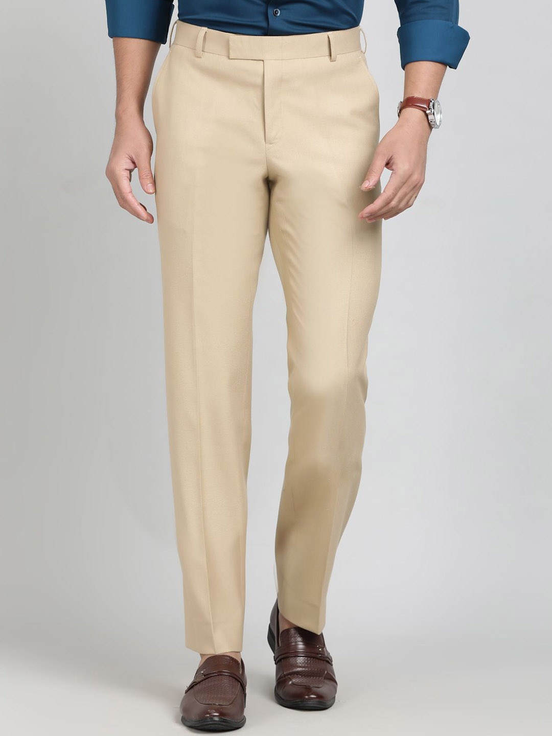 

JADE BLUE Men Trousers, Khaki