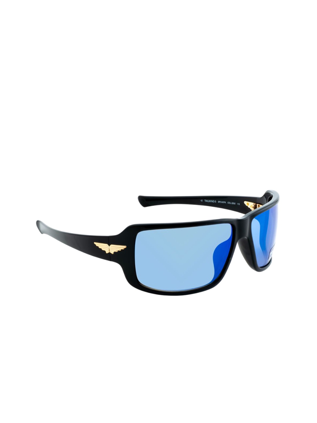 

Police Men Rectangle Sunglasses with UV Protected Lens SPLN37K65Z42SG, Blue