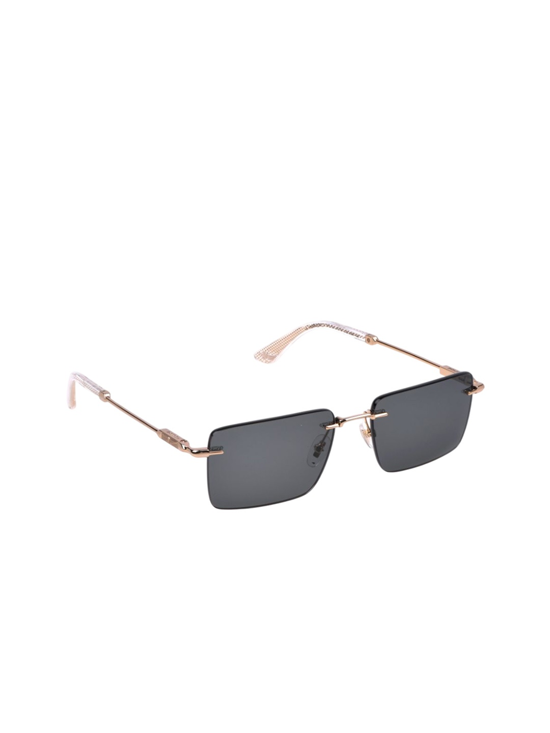 

Police Men Rectangle Sunglasses with UV Protected Lens, Black
