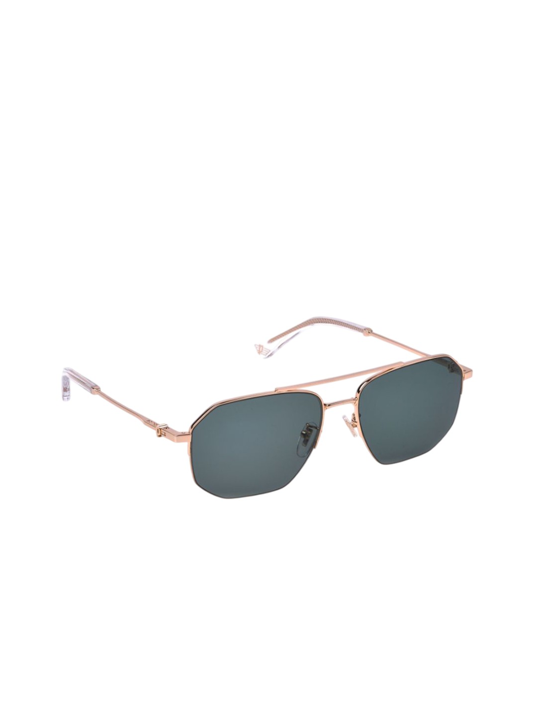 

Police Men Aviator Sunglasses with UV Protected Lens SPLN39K57300YSG, Green