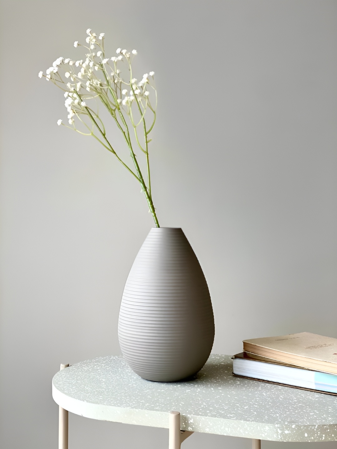 

Mason Home Light Grey Amphora Oval Medium Vase