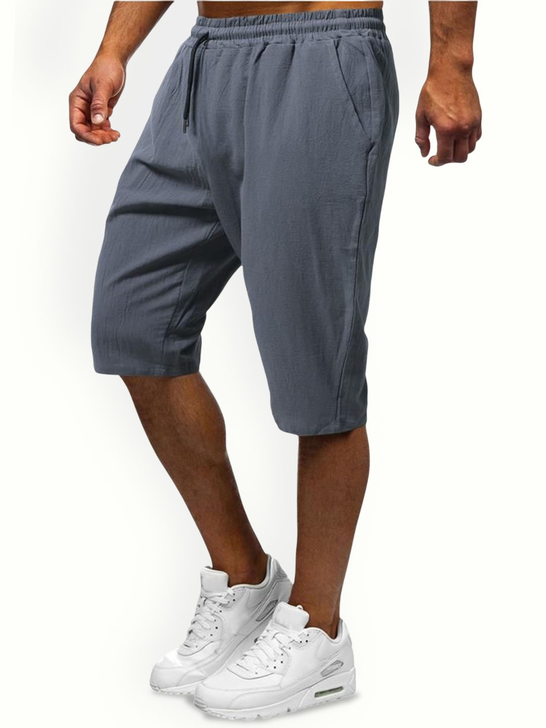 

StyleCast x Revolte Men Regular Fit Mid-Rise Cotton Shorts, Grey