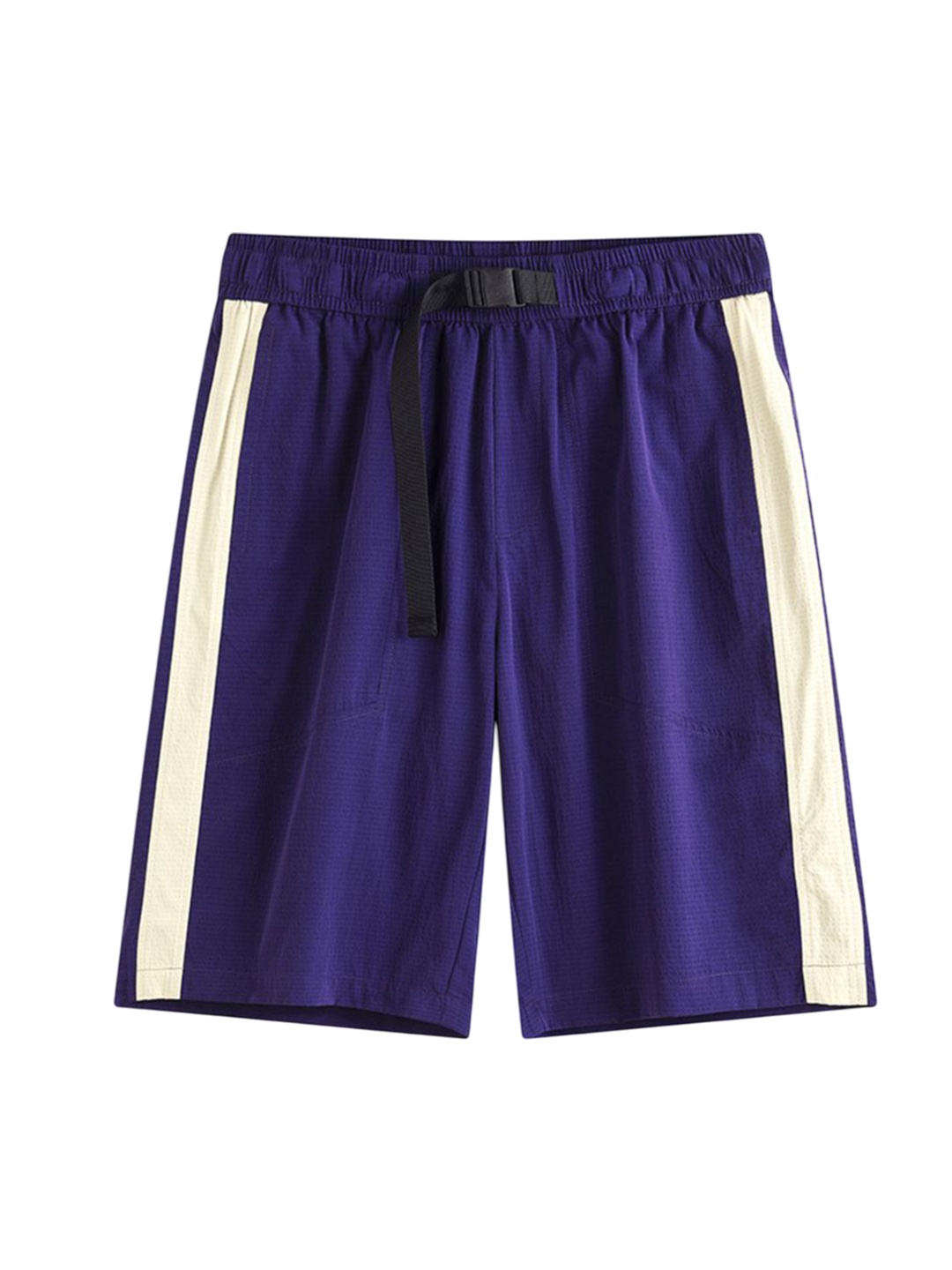 

StyleCast x Revolte Men Striped Regular Shorts, Purple