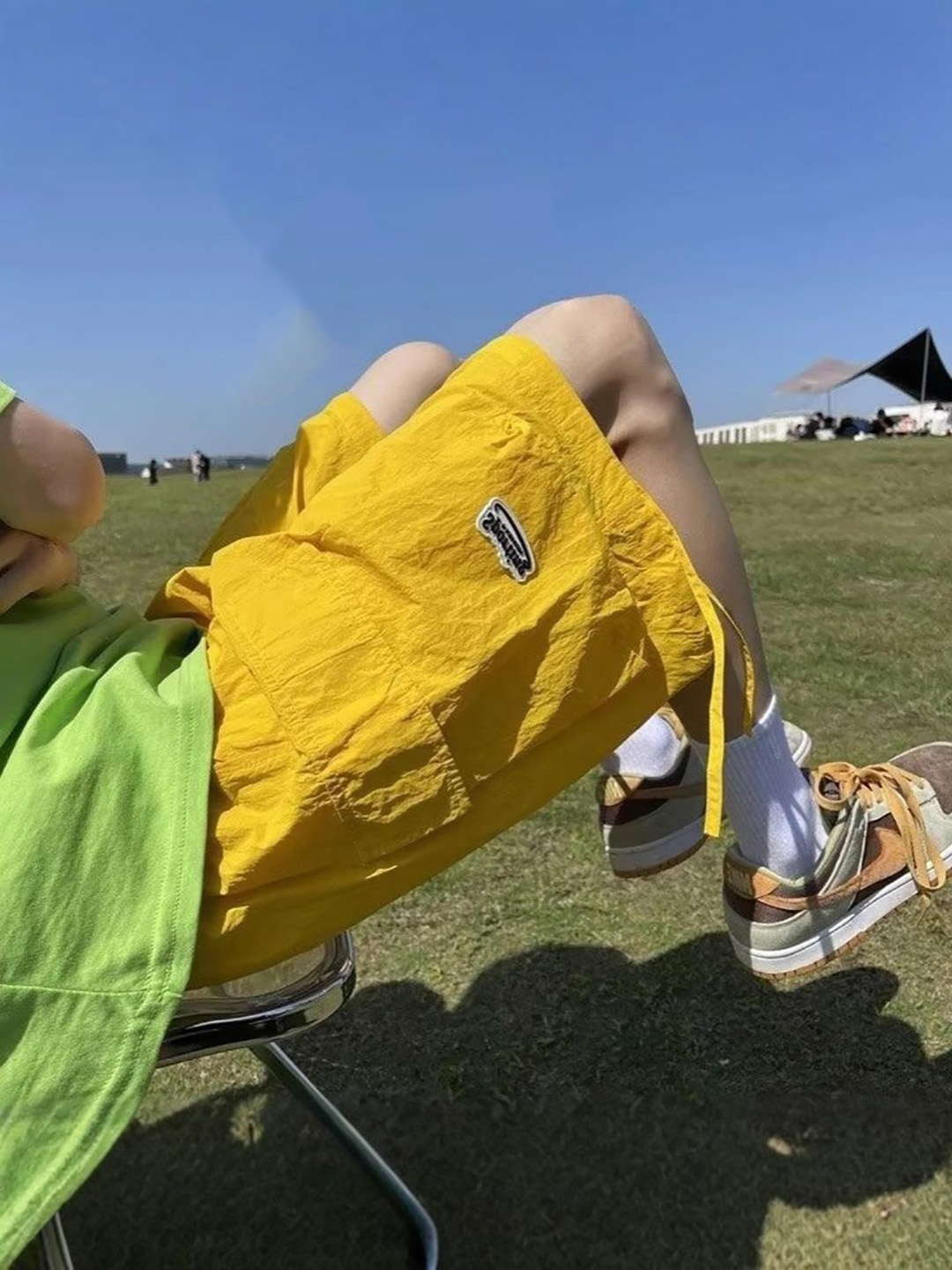 

StyleCast x Revolte Men Mid-Rise Cargo Shorts, Yellow