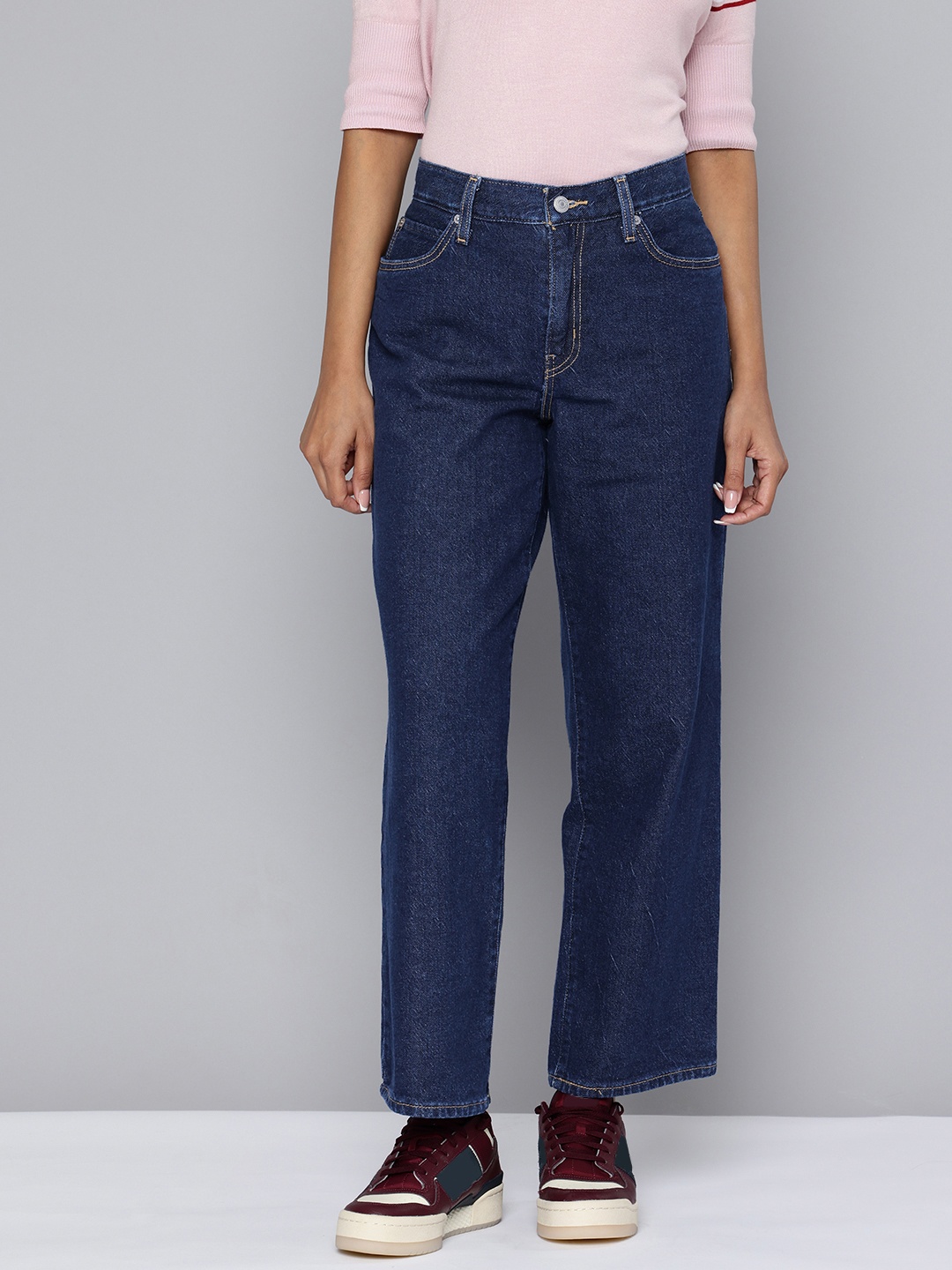 

Levis Women Pure Cotton Loose Fit Jeans, Blue