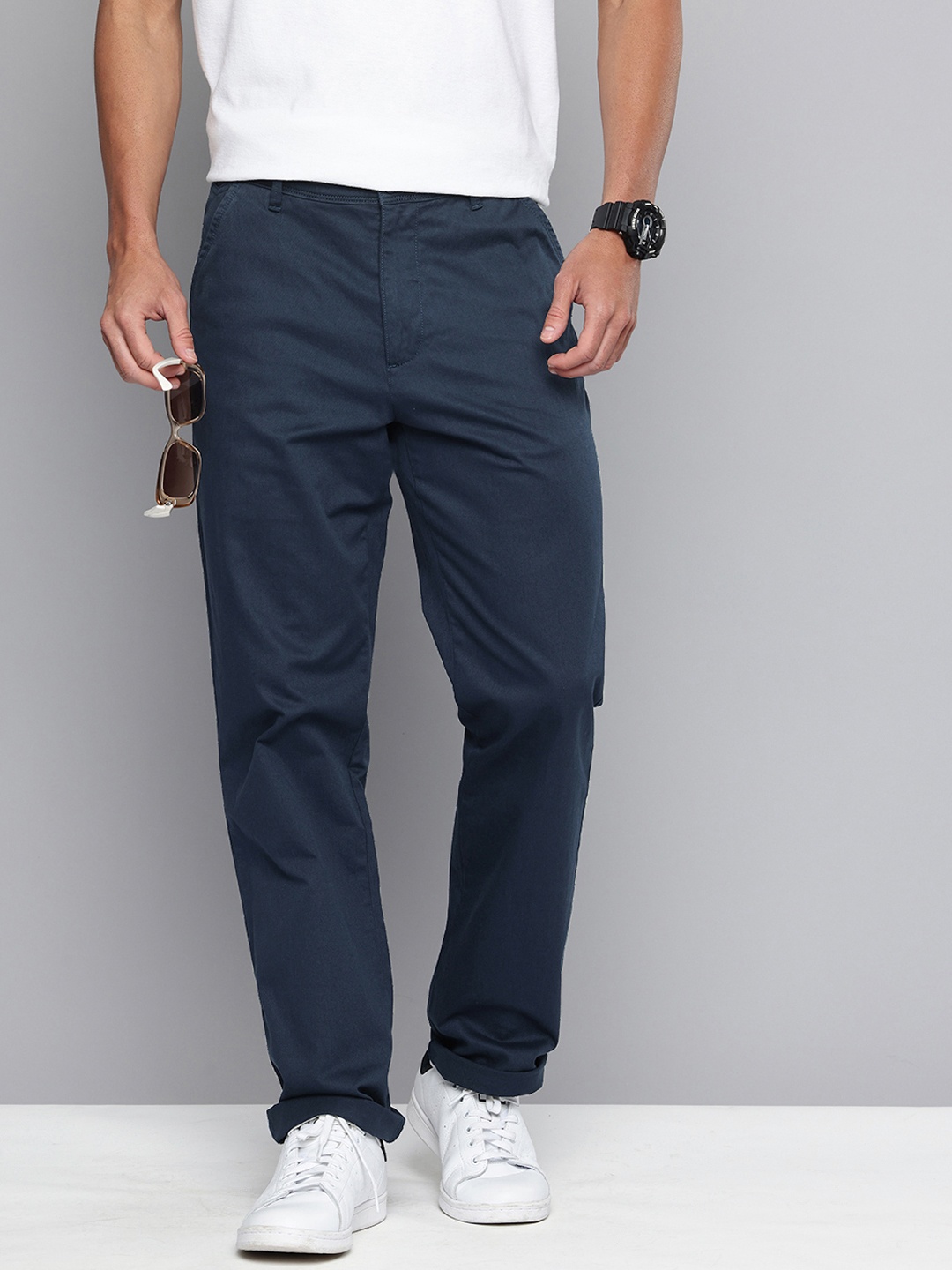 

Levis Men Loose Fit Trousers, Navy blue