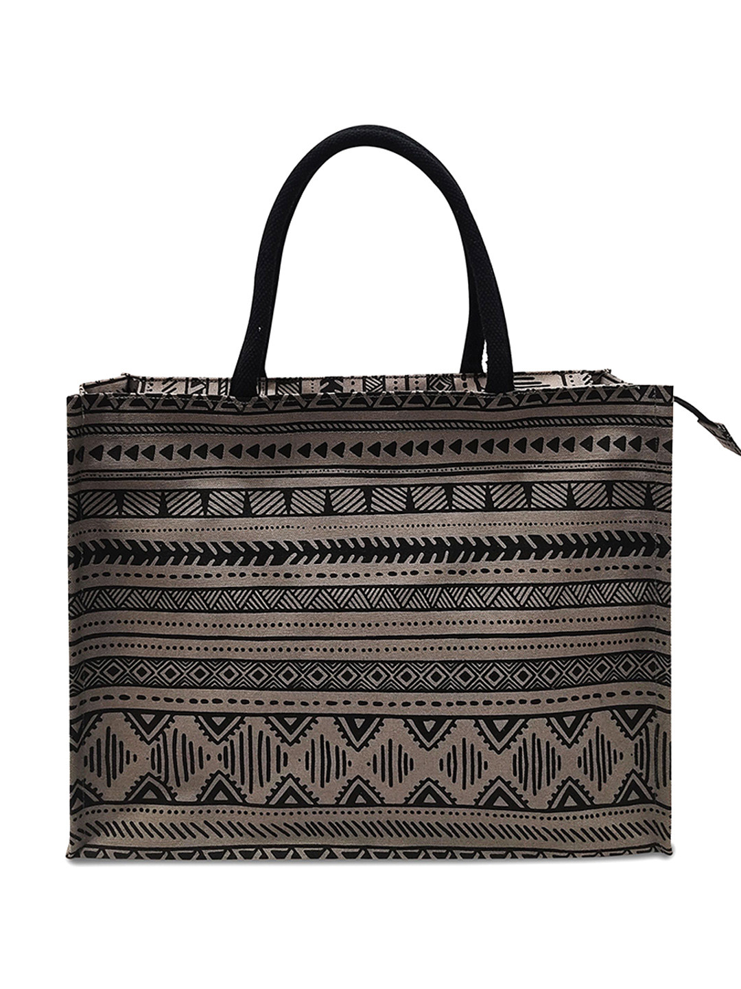 

earthbags Geometric Printed Lunch Bag, Taupe