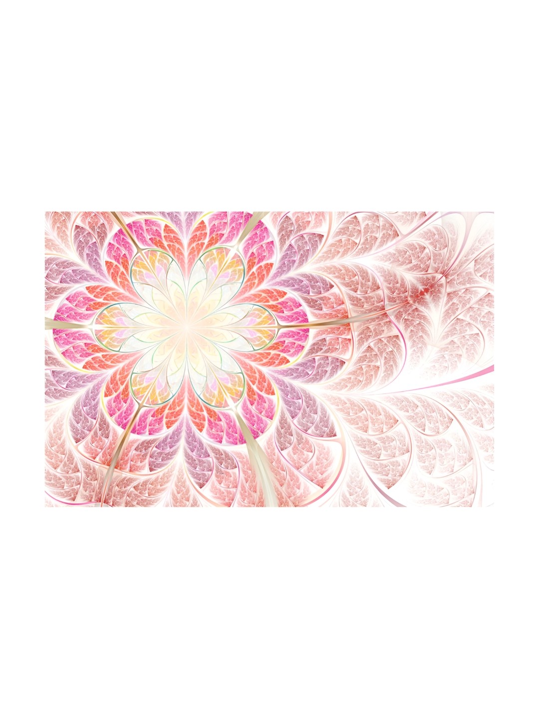 

Inephos White & Brown Floral Printed Canvas Wall Art