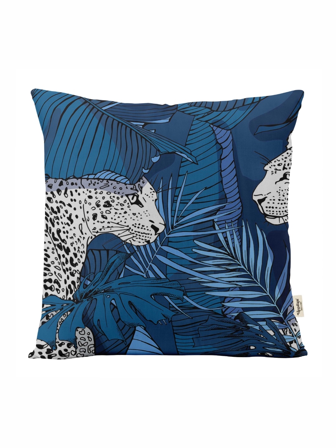 

Vargottam Blue And Grey 5 Pieces Self Design Cotton Square Cushion Covers