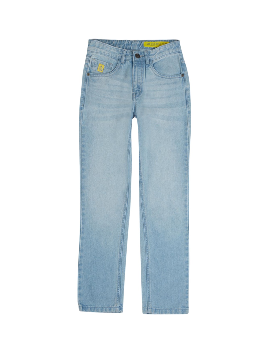

Gini and Jony Boys Comfort Straight Fit Light Fade Jeans, Blue