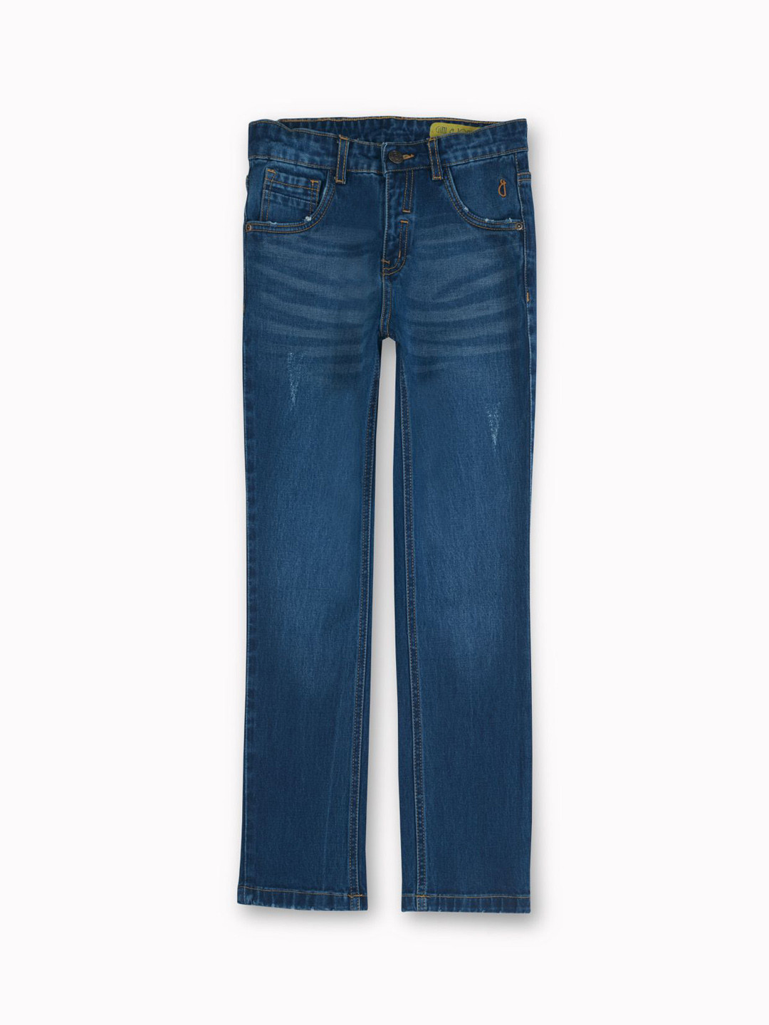 

Gini and Jony Boys Comfort Slim Fit Low Distress Light Fade Jeans, Blue