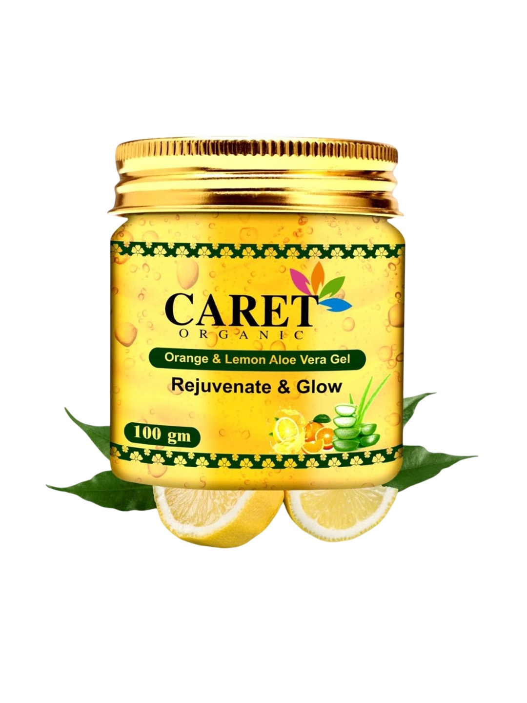 

CARET ORGANIC Pure Vitamin C Face Gel With Aloe Vera & Orange Extract- 100 g, White
