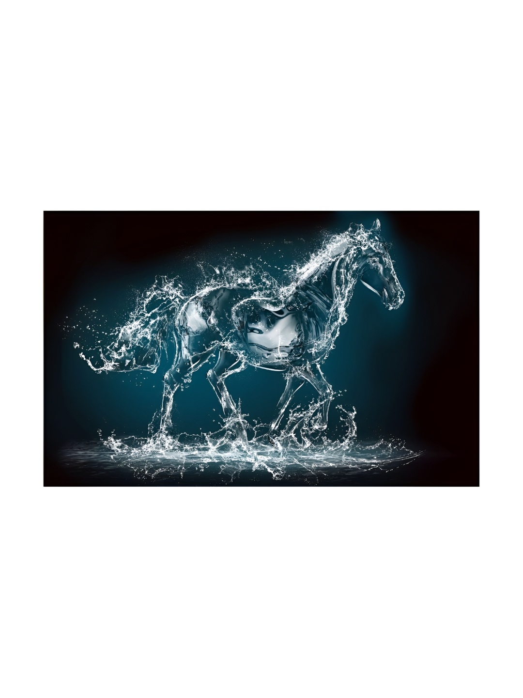 

Inephos Blue & White Animal Printed Canvas Wall Art