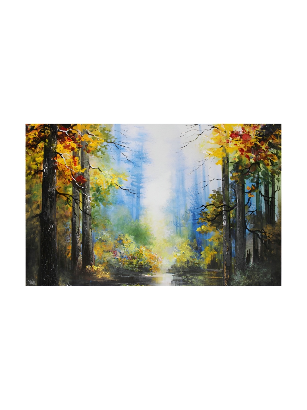 

Inephos Blue & White Printed Wall Art