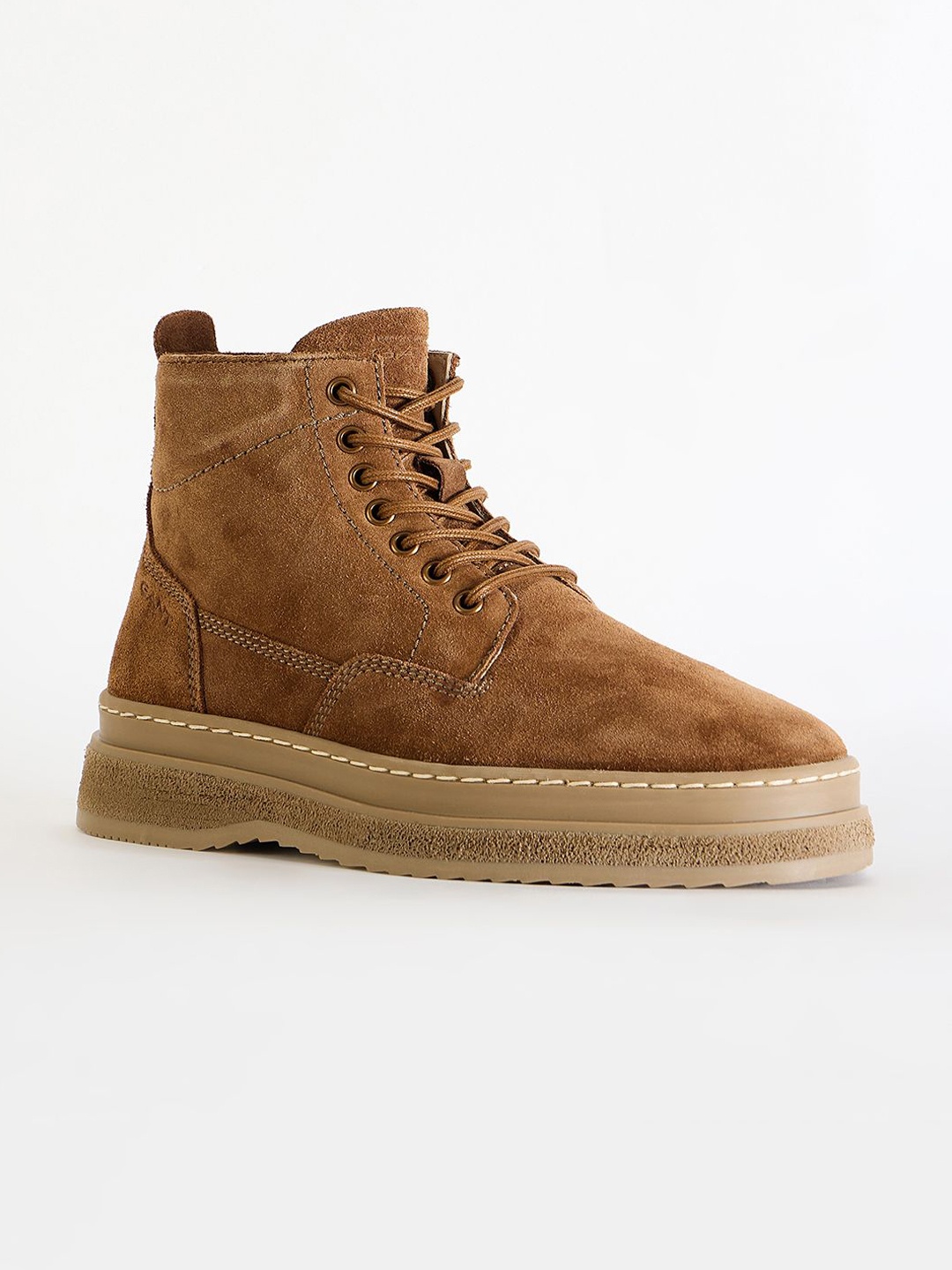 

Gant Men Lace-Up Round Toe Boots, Brown