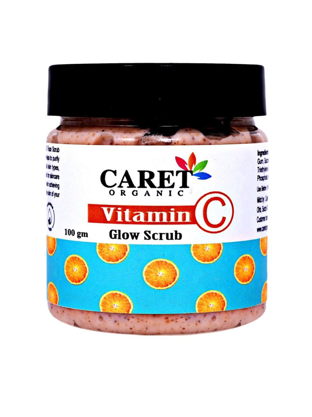 

CARET ORGANIC Set Of 4 Vitamin C Glow Face Scrub For Glowing Skin- 100 g Each, White