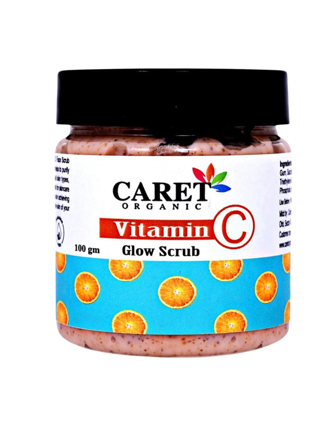 

CARET ORGANIC Set Of 5 Vitamin C Glow Skin Brightening Face Scrub - 100 g Each, White