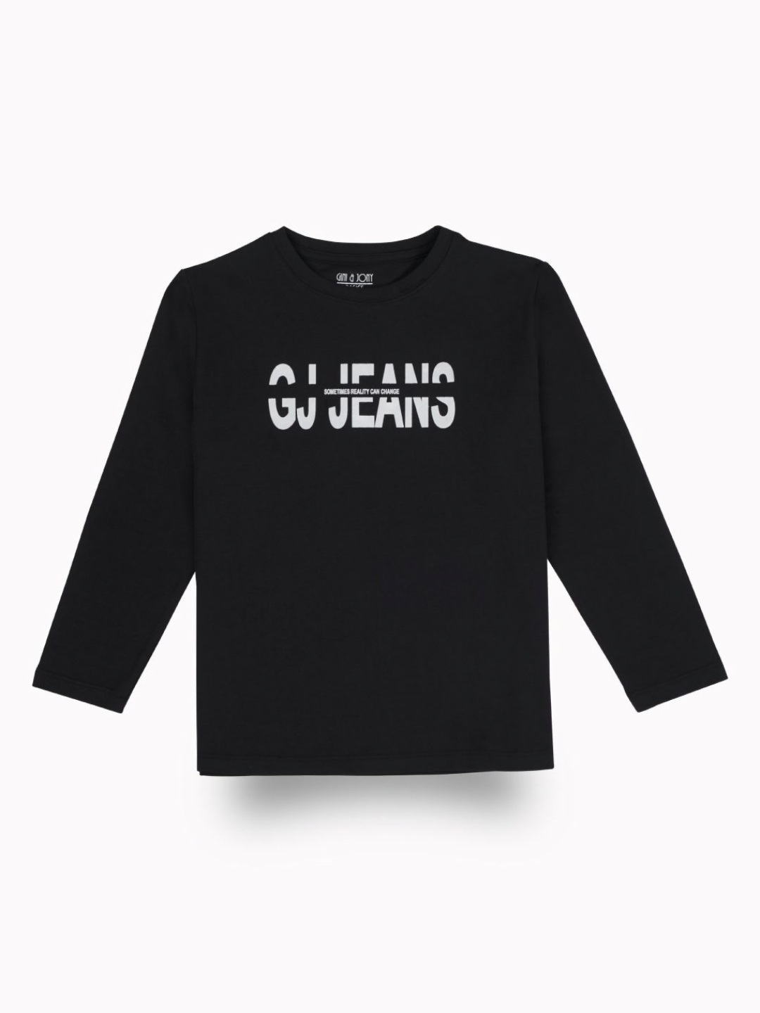 

Gini and Jony Boys Typography Printed Round Neck Cotton T-shirt, Black